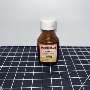 Vintage Merthiolate Tincture Thimerosal Lilly Medical Collectible Apothecary